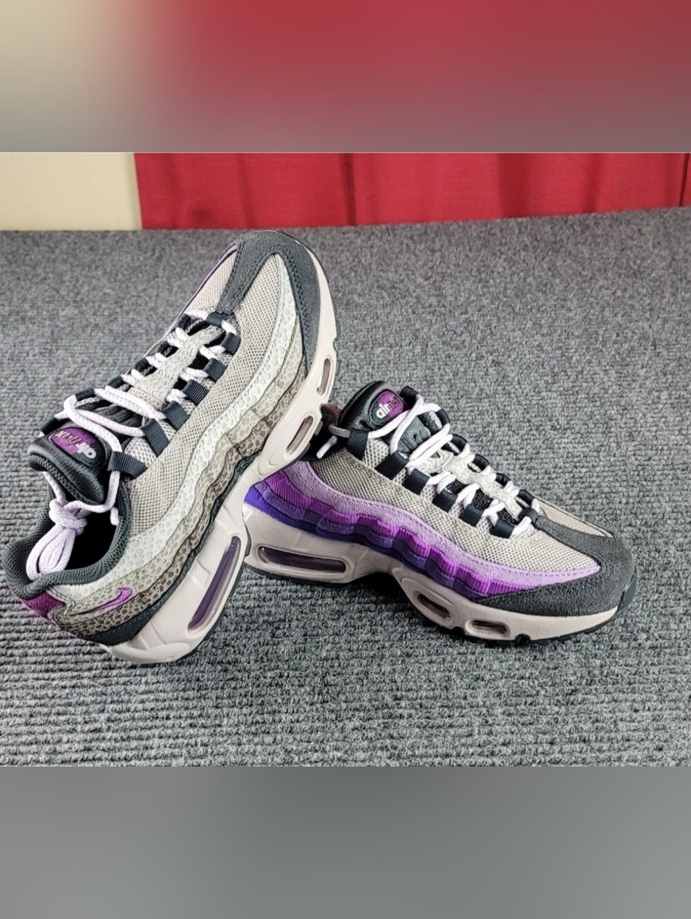 Size 6 Nike Air Max 95 Women's Purple Shoes  Anthracite-Viotech DX2955-001